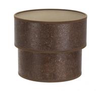Fabrilamp pantalla de mesa double smile ruggine e14 (18 x 16 x 16 cm),