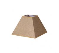 FABRILAMP Pantalla Piramidal E27 Marrón 35x15x25 cm Saco-yute