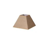 Fabrilamp pantalla piramidal e27 marrón 35x15x25 cm saco-yute