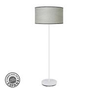Fabrilamp lámpara de pie salon moda 1xe27 blanco/surco gris