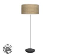 Fabrilamp pie de salón 1xe27 negro cañizo claro 163x40x40cm moda
