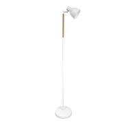 Abrila Afocar Blanco/Haya - Lámpara Pie Salón Moderno 1Xe27