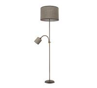 Fabrilamp Lámpara de pie Armonia – Salón moderno 1xE27 Marrón 40 cm
