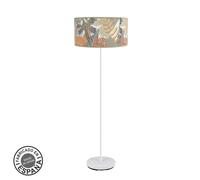 Fabrilamp pie de salon etiopia 1xe27 blanco/estampado 164x40x40cm