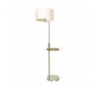 Fabrilamp Pie De Salón Sirio Conexión Usb 1xe27 Cuero Pantalla Beige