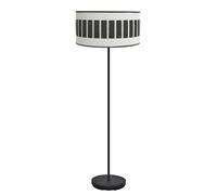 Fabrilamp pie salon ivanna 1xe27 negro/blanco-madera negra 163x40x40 c