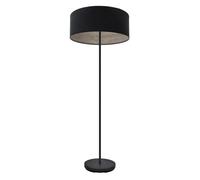 Fabrilamp pie salon tania 1xe27 negro/negro-madera gris 162x40x40 cm