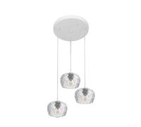 Fabrilamp plafon estela 3xe27 blanco regx36x36 cm culipas cristal ta