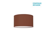 Fabrilamp plafón nicole color chocolate 2xe27 (14x30d)