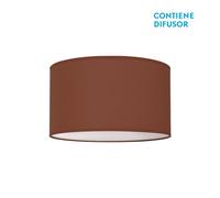 Fabrilamp plafón nicole en marrón chocolate 3xe27 (14x40d)