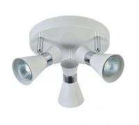 Fabrilamp plafon para baño modelo maximo blanco-cromo 3 focos