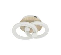 FABRILAMP Plafon Sydney 32w 3000-4000-6500k Blanco/madera Clara
