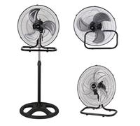 Iluminashop Ventilador de Pie 3 En 1 70W Negro