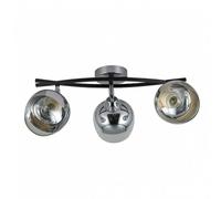 Fabrilamp Regleta Denali 3xe27 Cromo Negro
