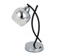 Fabrilamp sobremesa con tulipa cristal modelo denali cromo