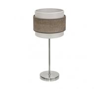 Fabrilamp sobremesa niquel/madera gris modelo myriam 1luz