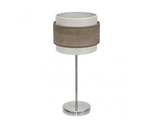 Fabrilamp sobremesa niquel/madera gris modelo myriam 1luz