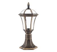 Sobremuro jardin policarbonato color dorado serie comino 17.6cm