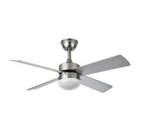 Fabrilamp Sofia Ventilador de Techo con Luz y Mando Níquel