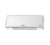 FABRILAMP Split Cerámico Invierno 2000W Blanco Cristal 2potencias 3funciones PTC De Seg.remoto Temporiz.18,7x53,8x12,3cm Mando a distancia incluido Temporizador Display Led