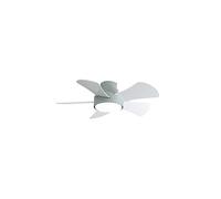 FABRILAMP Ventilador 25w Dc Verde Gregario 5 Aspas Rev. Blanca/haya 6 Vel. 3000-4000-6000k 82D Remoto,memoria y Temporizador