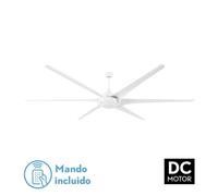 Fabrilamp ventilador 30w dc moncayo blanco 6 aspas 6 velocidades 254d