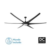 Fabrilamp ventilador 30w dc moncayo negro 6 aspas 6 velocidades 254d c