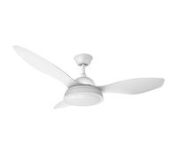 FABRILAMP Ventilador 48w Dc Datoo Blanco 3 Aspas Blancas 6 Vel. 33/48x122x122cm 3 Colores C/remoto,memoria Y Temporizador 4080lm