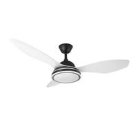 FABRILAMP Ventilador 48w Dc Datoo Negro 3 Aspas Blancas 6 Vel. 33/48x122x122cm 3 Color C/remoto,memoria Y Temp.4080lm