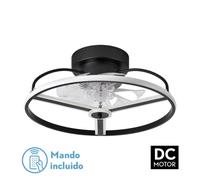 Fabrilamp ventilador 60w dc bora negro 8 aspas transp. 18x50x50cm 6 ve