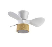 FABRILAMP Ventilador DC 24w Kos Blanco/haya 3 Aspas 60d 6 Vel. 2390lm 3000-4500-6000k c/remoto, Memoria Y Temporizador