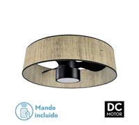 Fabrilamp ventilador dc 24w natasha cañizo/negro 70d 3 aspas 6vel. 23