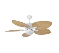 FABRILAMP Ventilador Dc 26w Colla Blanco 5aspas Haya 132d 6velocidades 2950lm 3000-4000-6000k Remoto-temporizador-memoria