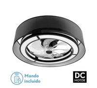 Fabrilamp ventilador dc 58w anastasia negro/plata 8 aspas 60d 5900lm 6