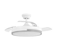 FABRILAMP Ventilador DC 72w Olimpia Blanco/gris 3Aspas Transp. 109d 6 Vel. 7200lm 3 Colores C/remoto, Memoria Y Temporizador