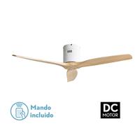 Fabrilamp ventilador dc aguilon blanco 3 aspas haya 5 vel ocidades sin
