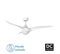 Fabrilamp ventilador dc canea 24w blanco 3 aspas 6 velocidades 134d 30