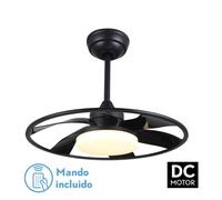 Fabrilamp ventilador dc celsius 26w negro 6 aspas 55d 2950lm 3000-4000