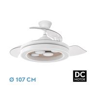 Fabrilamp ventilador dc cupido 59w blanco/haya 3asp.107d 6980l 3000-45