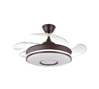 FABRILAMP Ventilador Dc Dani Mini 59w Marron 4asp 91d 6980lm 3000-4000-6000k Reg.intensidad Remoto,memoria,temporizador