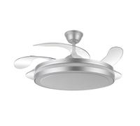 FABRILAMP Ventilador Dc Esparta Maxi 80w 11270lm Plata 132d 5asp 3000-4000-6000k Remoto+temporizador+memoria