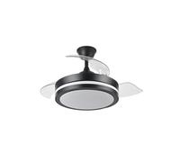 FABRILAMP Ventilador Dc Esparta Peque 44w 5182lm Negro 71d 3asp 3000-4000-6000k Remoto+temporizador+memoria