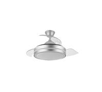 Fabrilamp Ventilador de techo ESPARTA 44W DC Ø72 cm 3 aspas 6 vel Plata luz 3000-4000-6000K mando