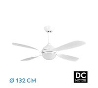 Abrila Livorno Blanco - Ventilador De Techo Aspas Normales 30 W F