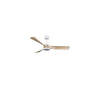 FABRILAMP Ventilador Dc Oriente 26w Blanco 3 Aspas Haya 132d 6vel 3colores 2950lm Remoto,memoria,temporizador