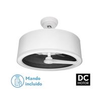 Fabrilamp ventilador dc tatiana 110w blanco/mad.negra 3 aspas 62d 3000