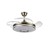 Abrila Dani Cuero 59 W F - Ventilador De Techo Aspas Retráctiles