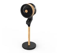 Fabrilamp Ventilador de pie Bizancio 50W 3 velocidades Oscilante Táctil Remoto Temporizador Negro/Haya