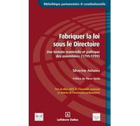 Fabriquer la loi sous le Directoire: Une histoire matérielle et politique des assemblées (1795-1799)