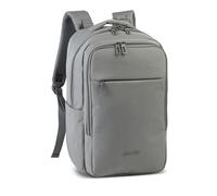 Fabrizio Bestway Cabin Pro Ultimate Small - Mochila para portátil, organizador, portavasos, correas acolchadas y espalda, mochila de negocios y viajes con doble cremallera, gris claro, Taille 40